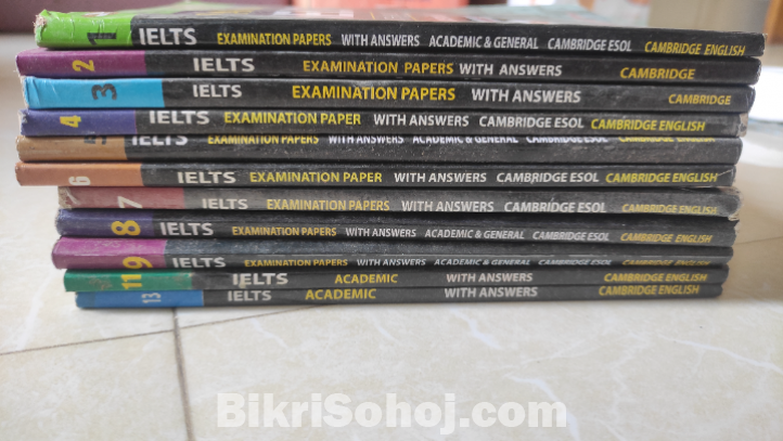 IELTs এর 1-13 সিরিজের বইগুলো সব বিক্রি হবে